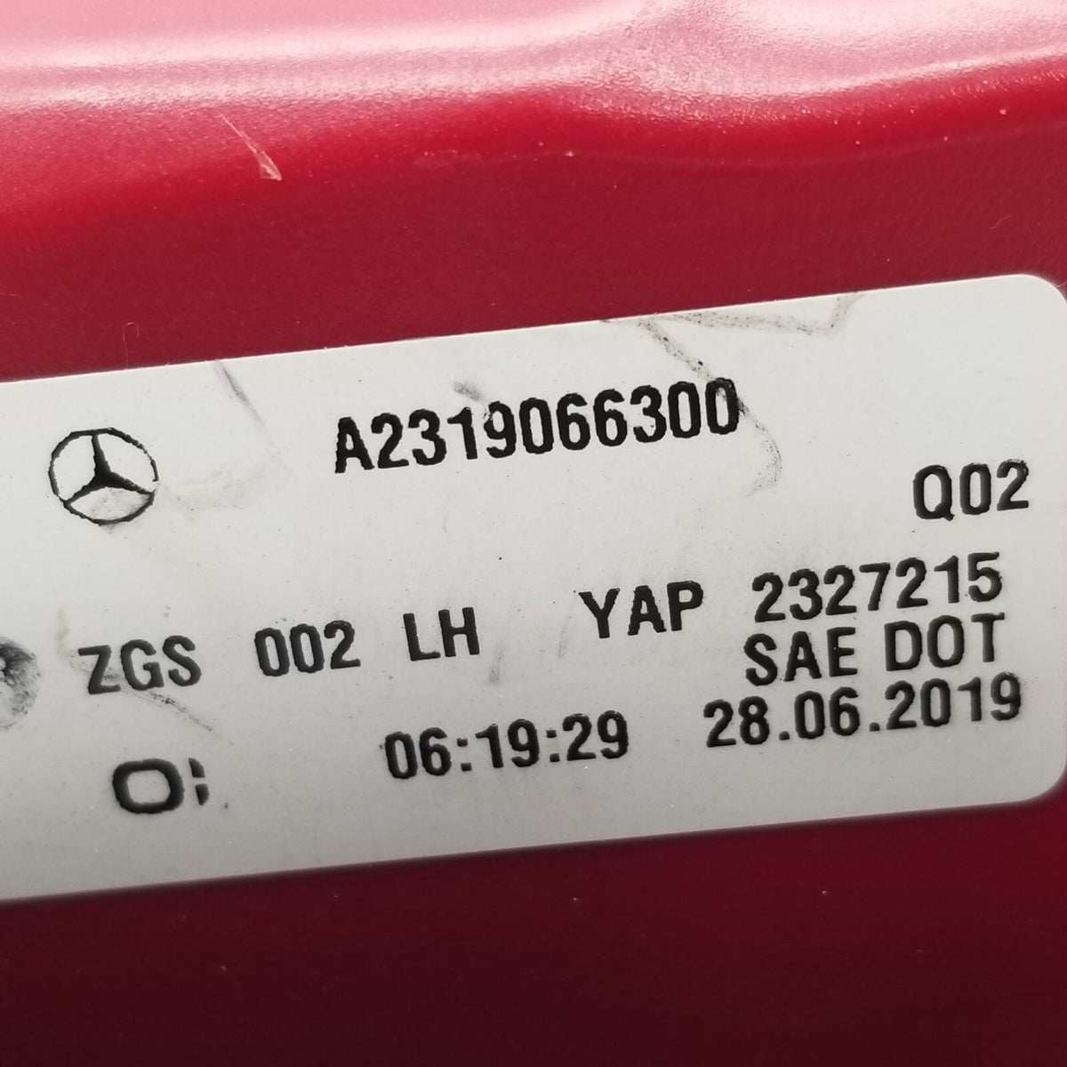 2017 2018 2019 Mercedes Benz SL550 SL450 SL63 Left Tail Light A2319066300