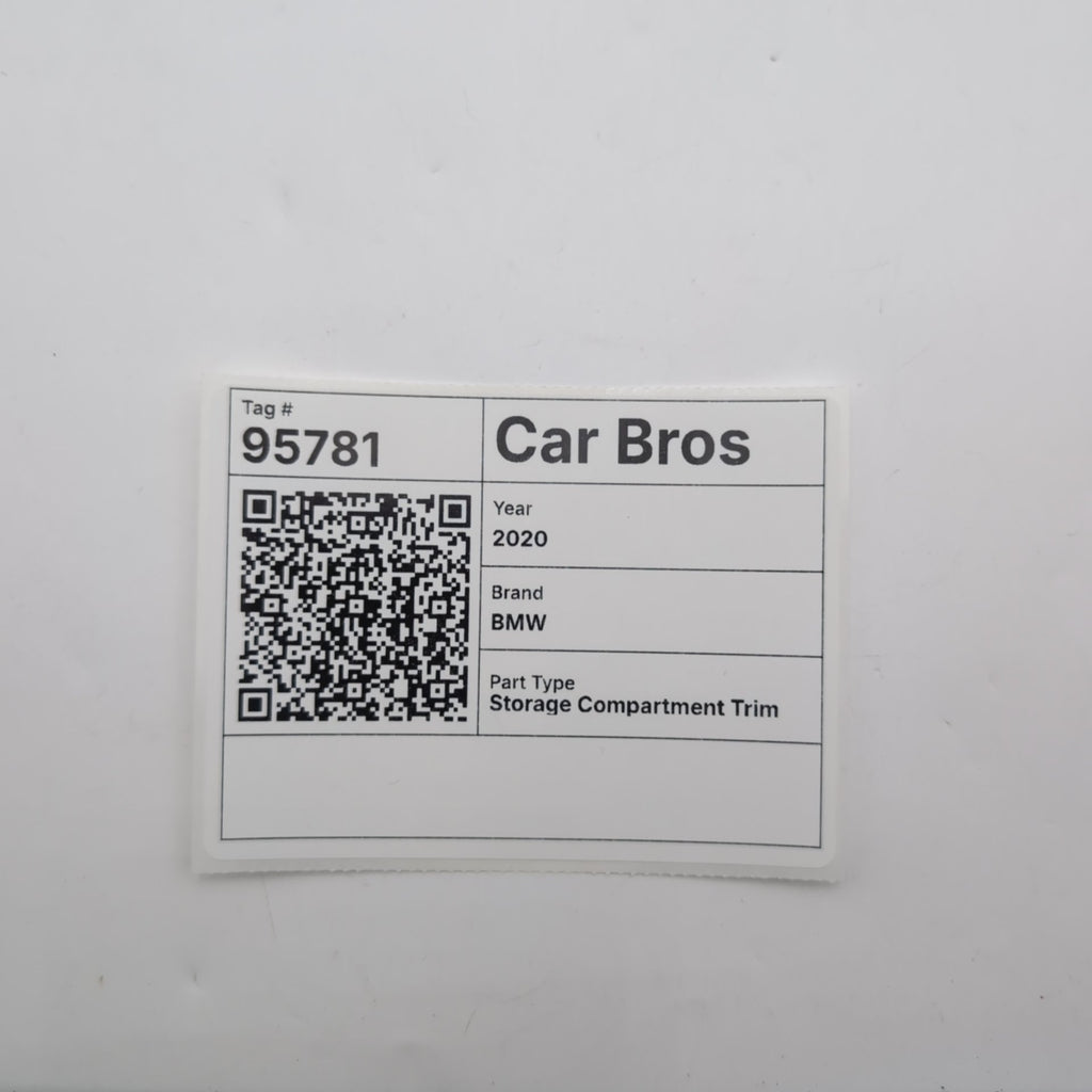 2019 - 2021 BMW 330i M340i G20 Center Storage Compartment Aluminum Tetragon Trim