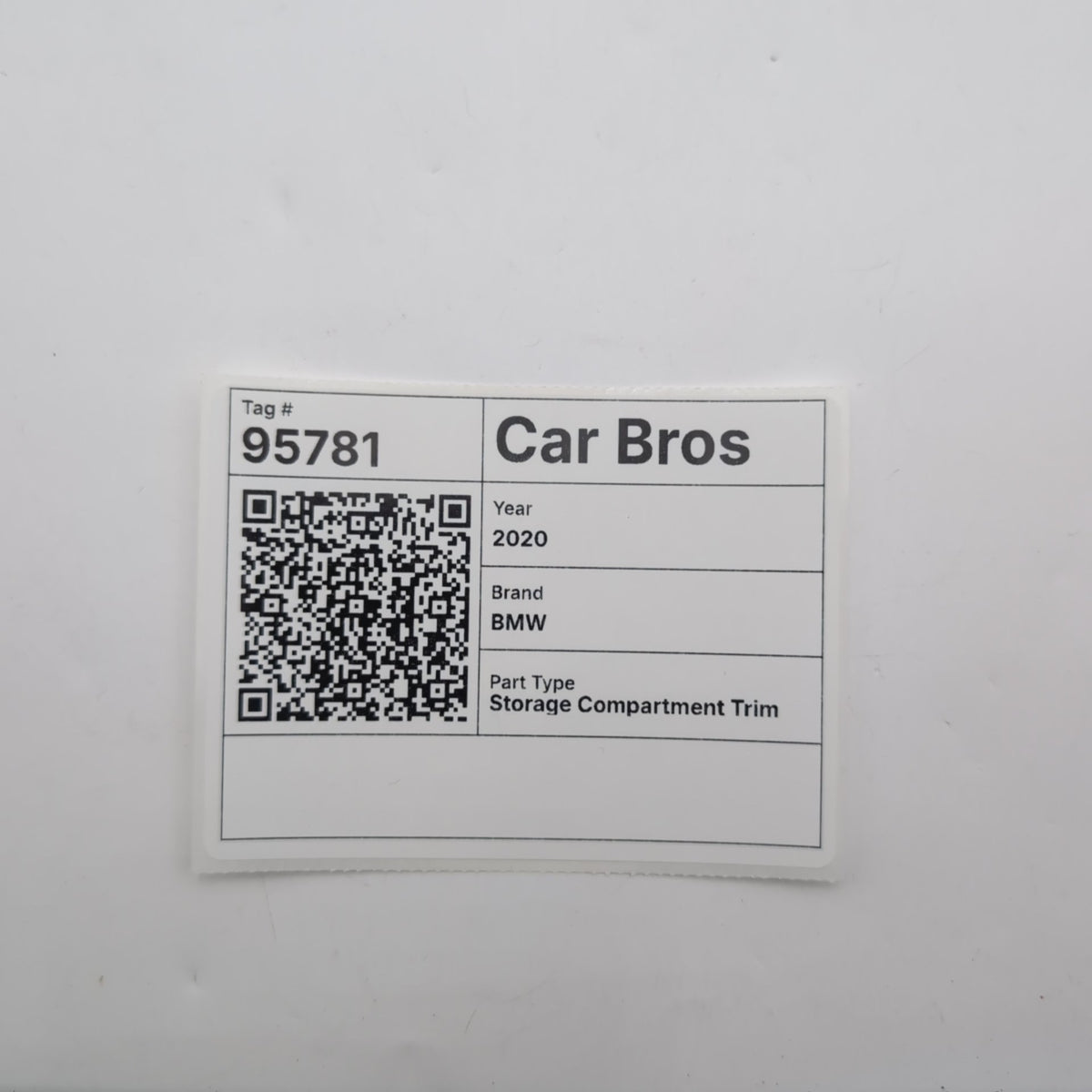2019 - 2021 BMW 330i M340i G20 Center Storage Compartment Aluminum Tetragon Trim