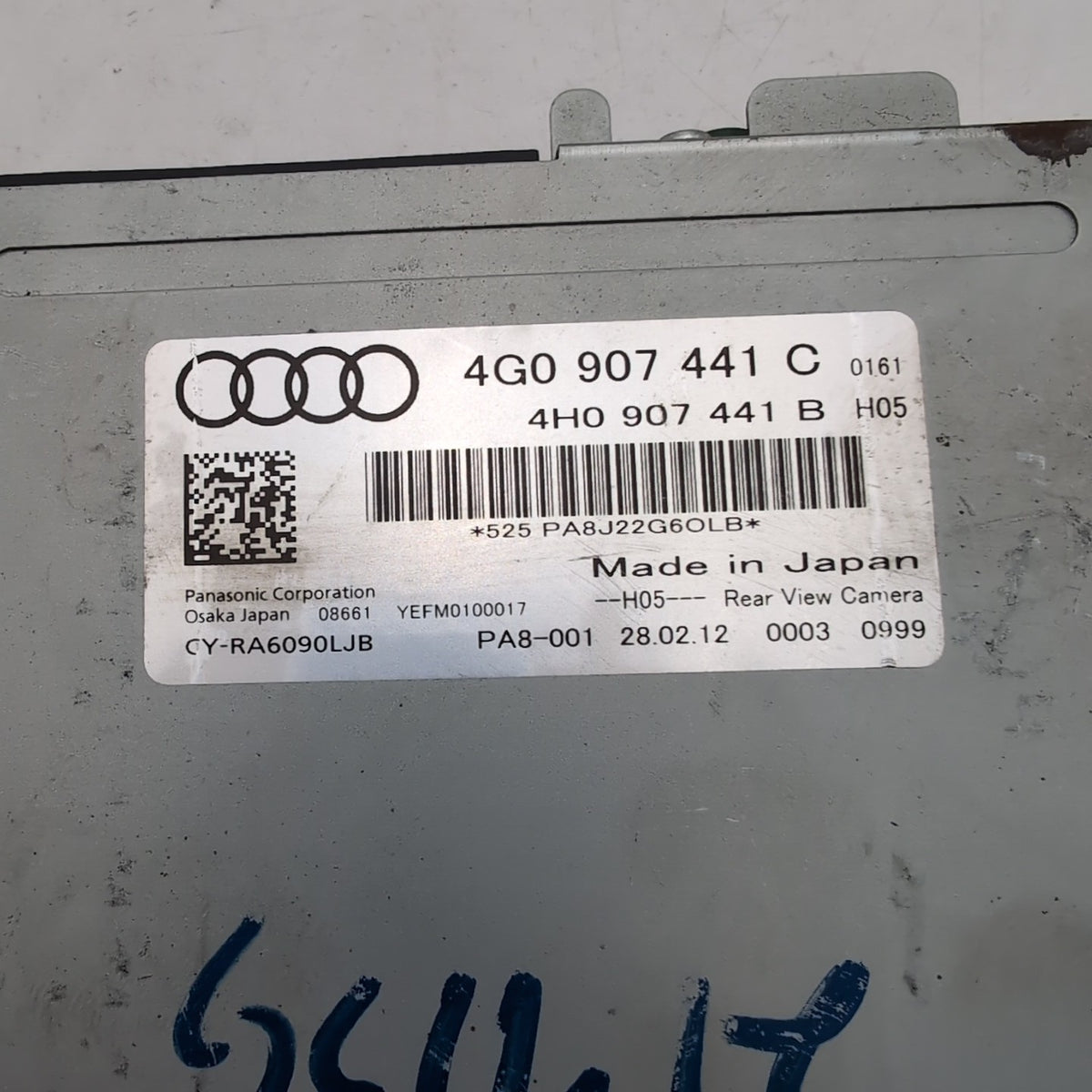 2012- 2018 Audi A6 A7 Rear Camera Control Module 4G0907441C OEM