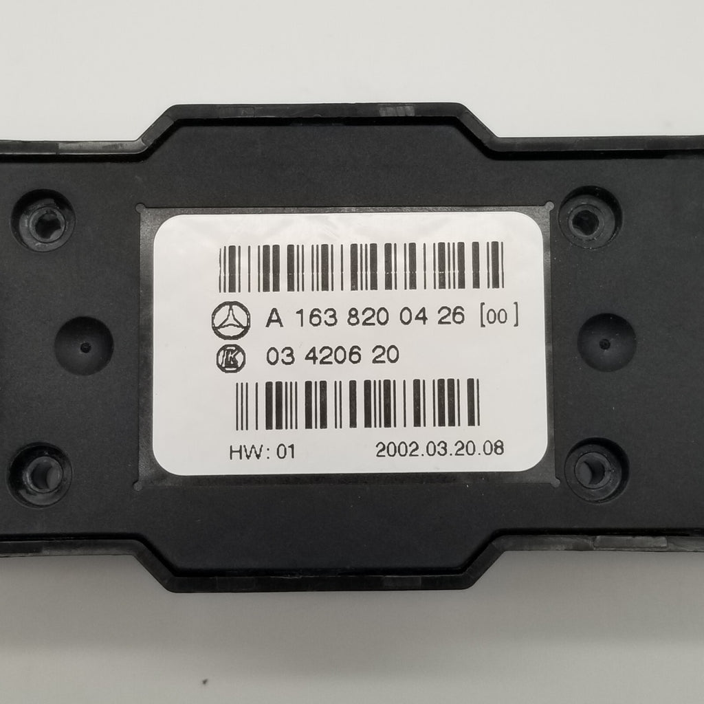 02-05 Mercedes W163 ML320 ML500 Rear AC Heater Climate Control 1638200426 OEM