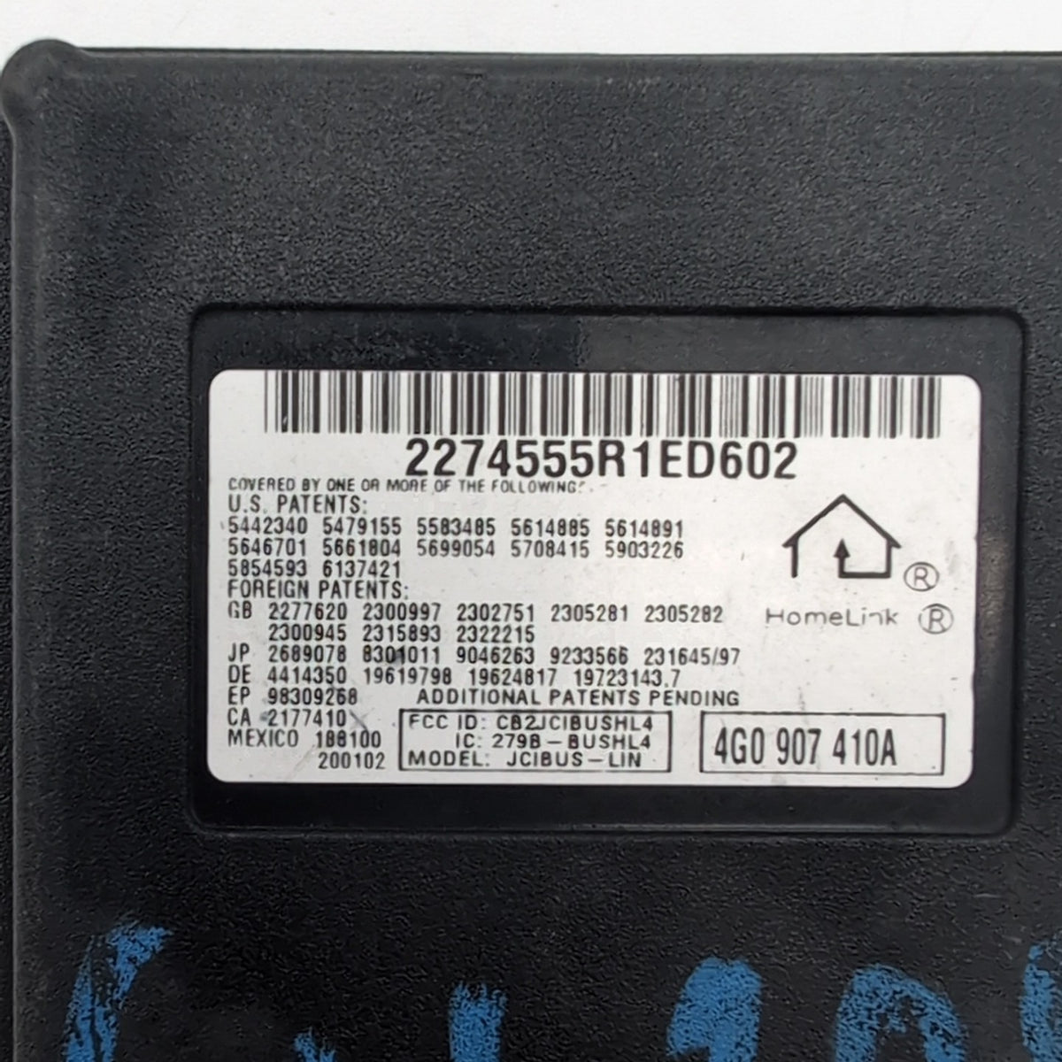 2006- 2016 Audi Volkswagen Porsche Homelink Garage Opener Transmit Module