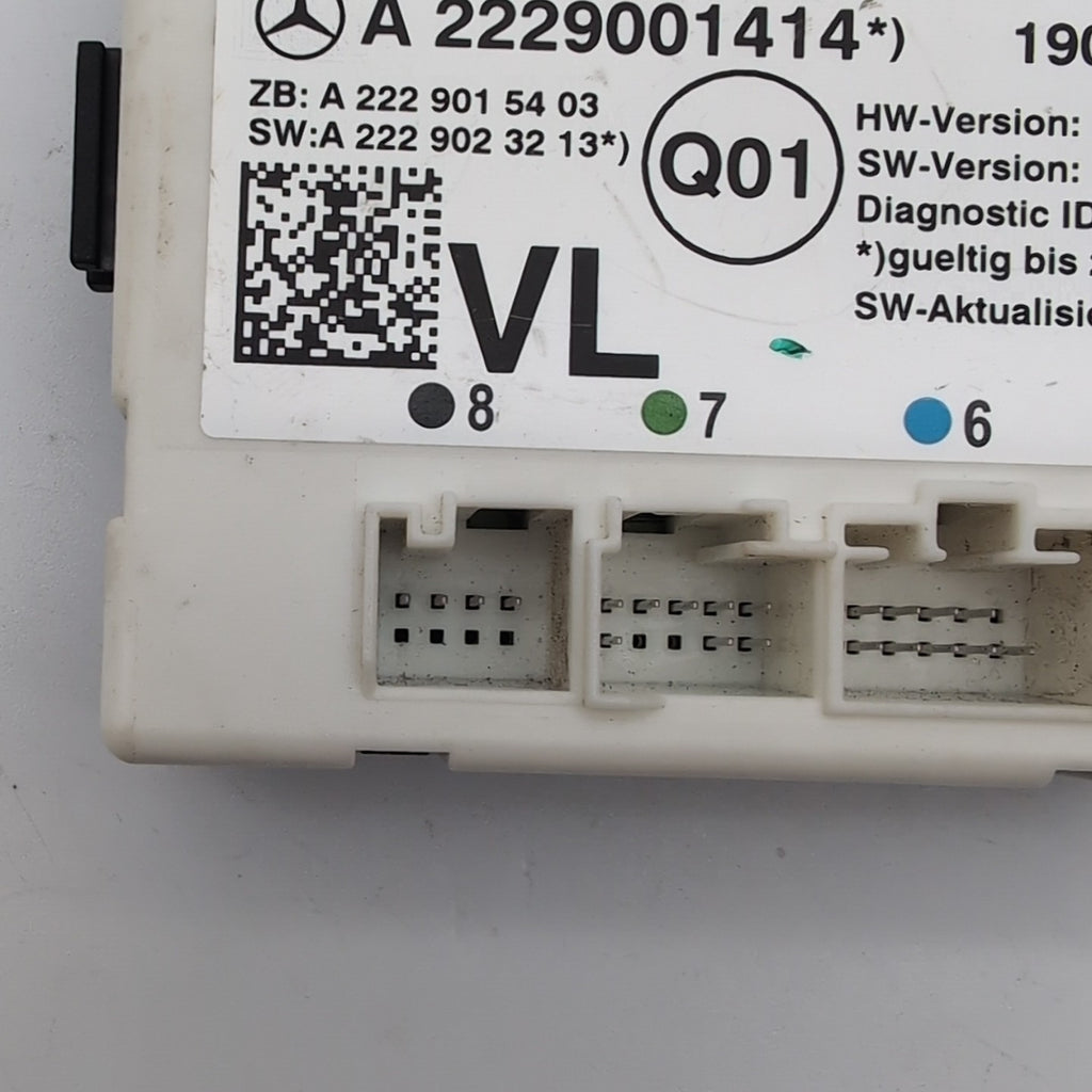 2015 - 2021 MERCEDES C300 W205 FRONT LEFT DOOR CONTROL MODULE OEM A2229001414
