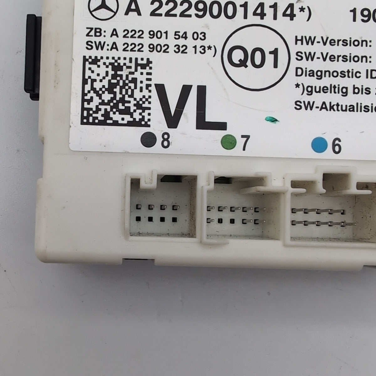 2015 - 2021 MERCEDES C300 W205 FRONT LEFT DOOR CONTROL MODULE OEM A2229001414