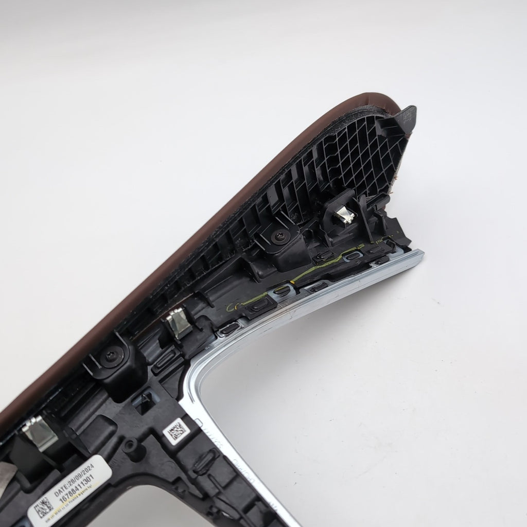 2024 2025 BMW X5 Center Console Wood Trim Fineline Argento Gloss 7884113