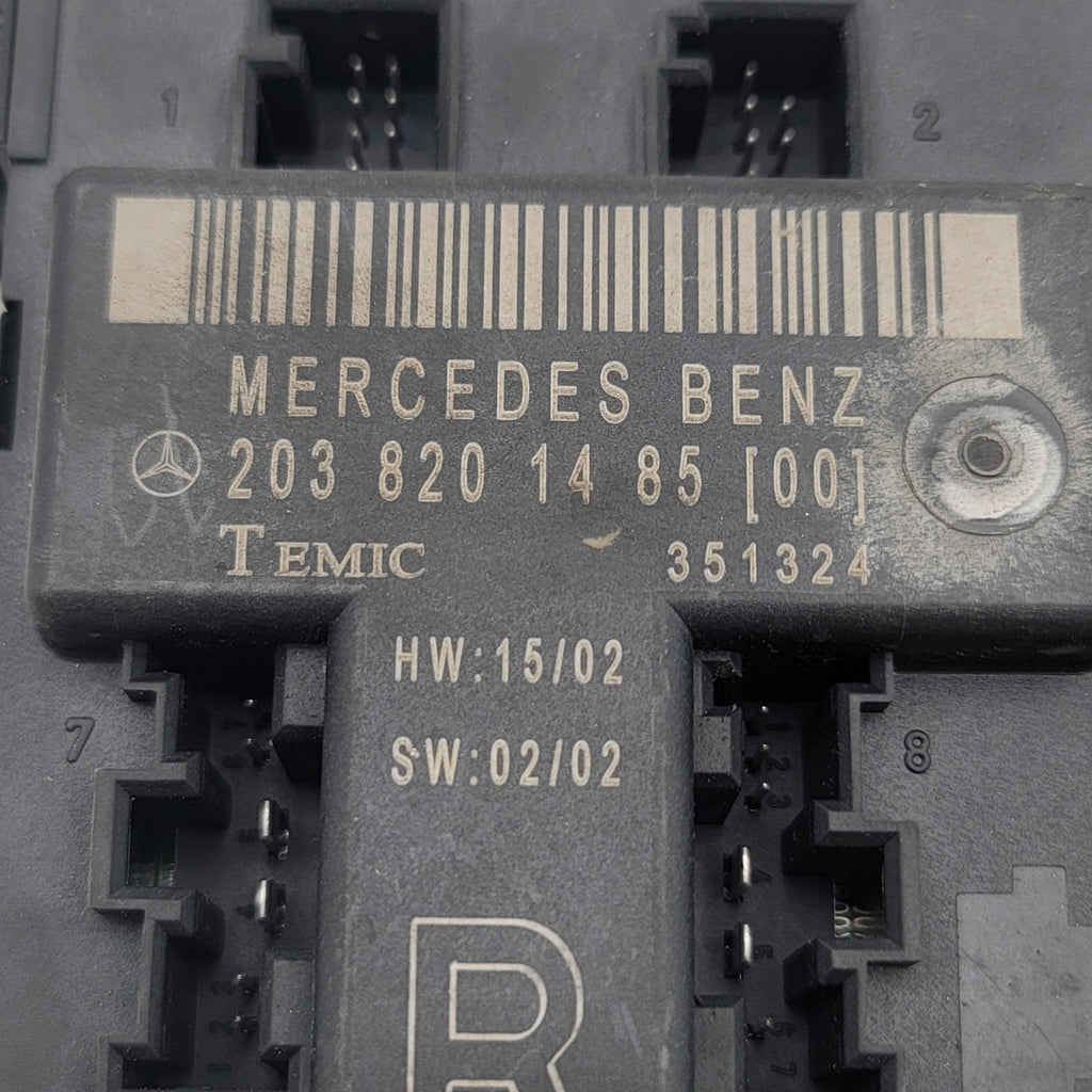 01-07 Mercedes W203 C230 C280 C55 AMG Front Right Side Door Control Module Unit