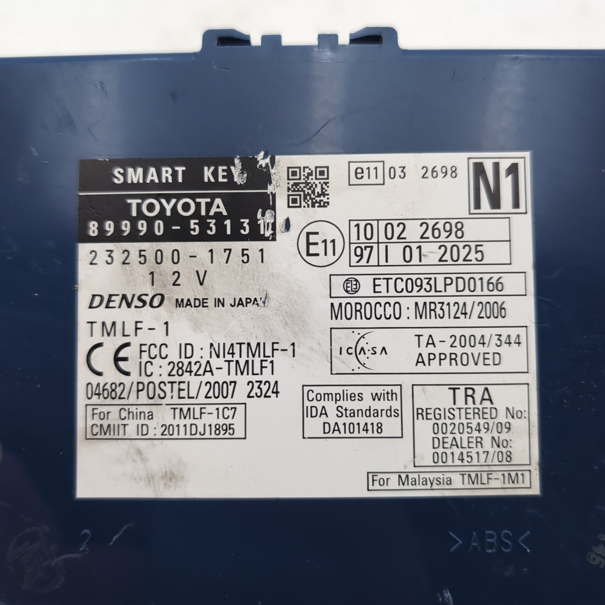 2011 2012 2013 Lexus IS250 IS350 Smart Key Lock Control Module 89990-53131 OEM