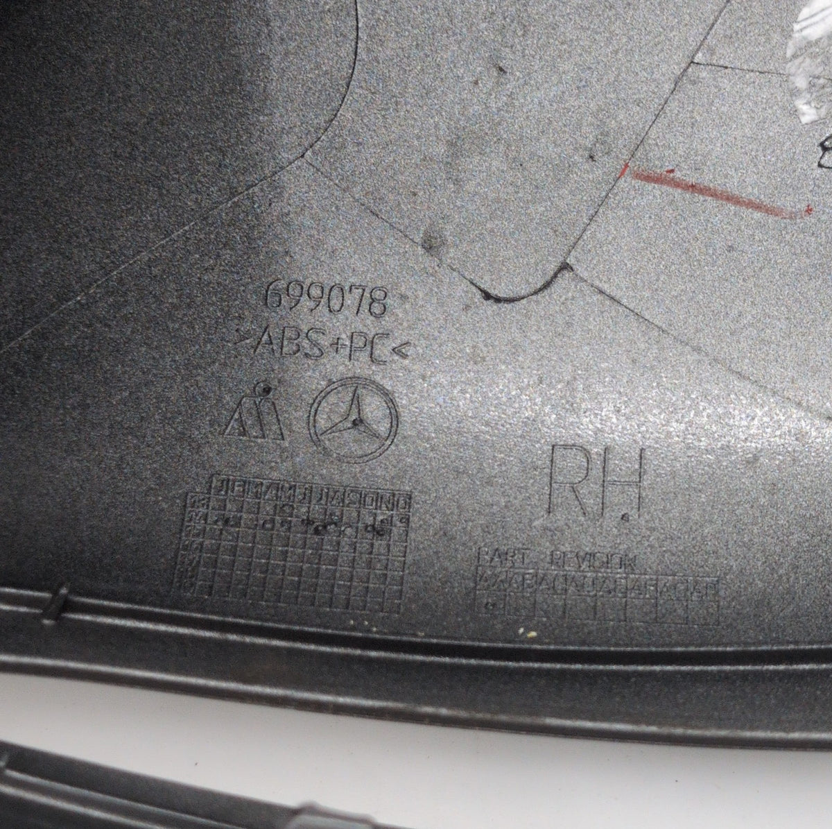 2014- 2020 Mercedes E W205 S W222 C W213 Right Mirror Cover Shell A0998100221