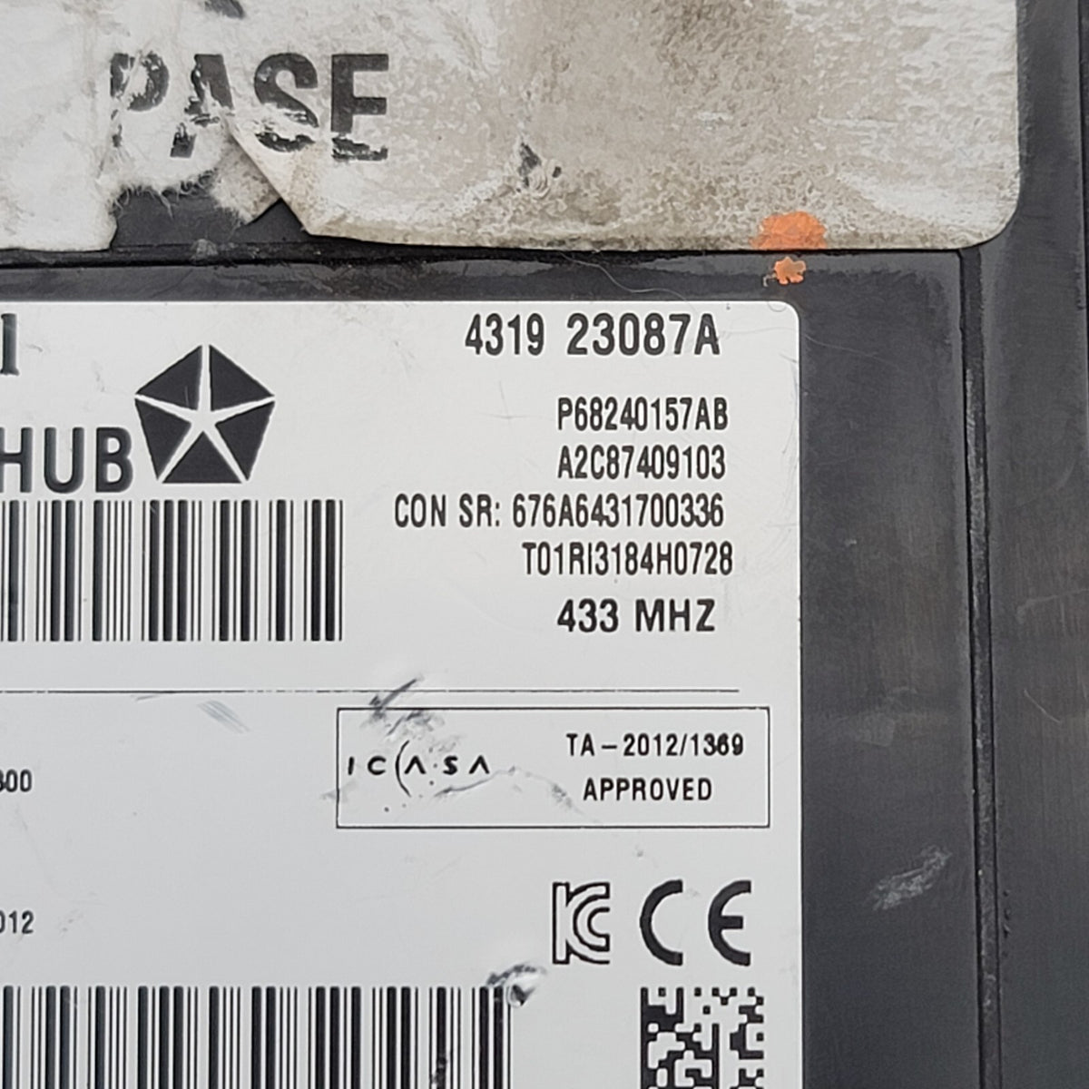 2014- 2017 Dodge Durango Remote Keyless Entry Control Module OEM P68240157AB