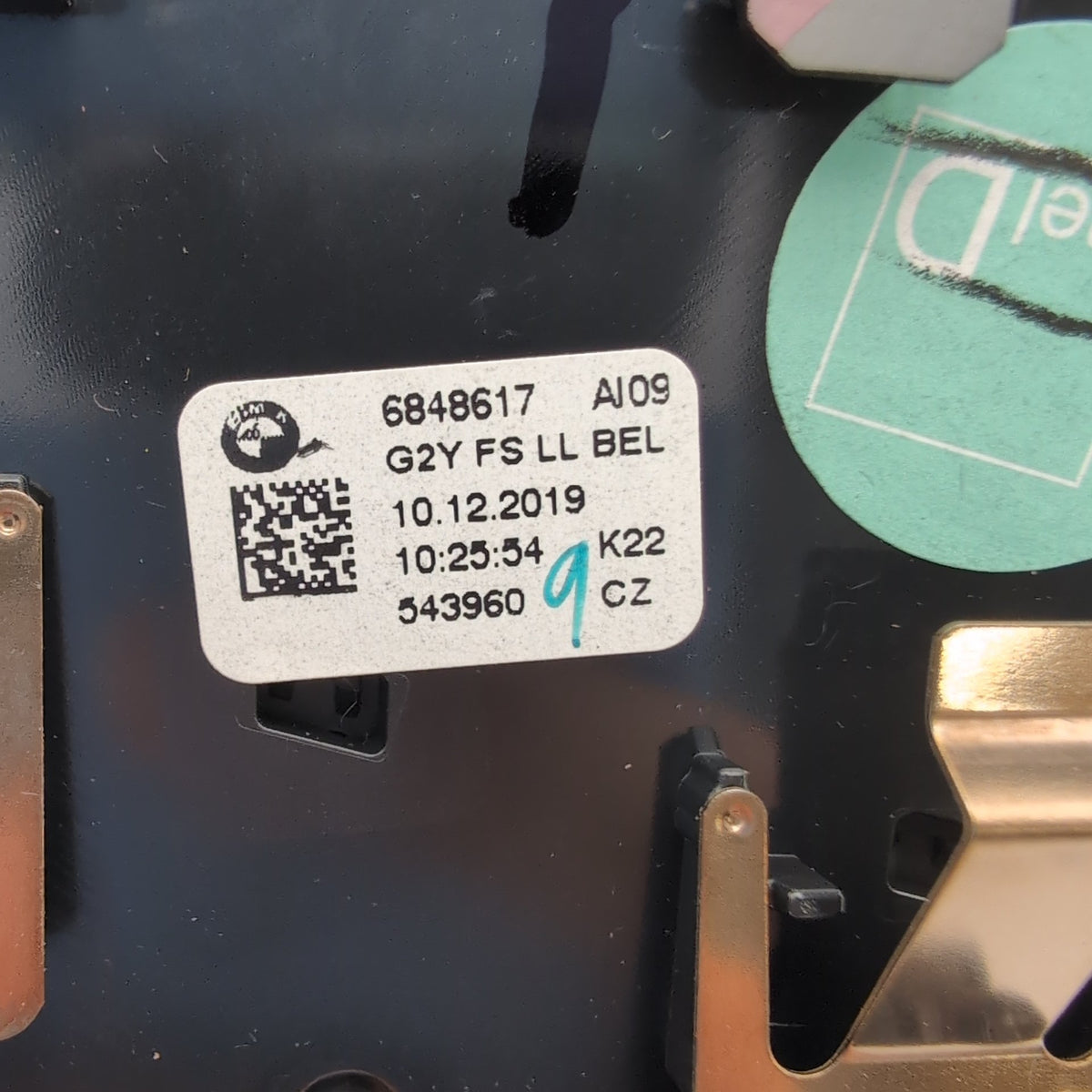 2019 - 2023 BMW 330i G20 Left Dash AC Air Vent High Gloss Trim OEM 6807298