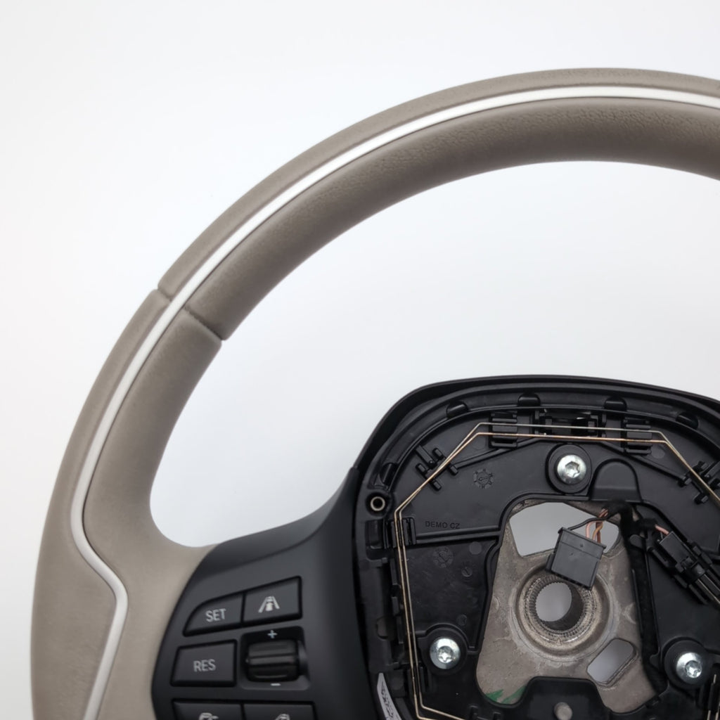 2014 - 2021 BMW i3 i3s I01 Steering Wheel Leather Lodge Design Gray 6870165