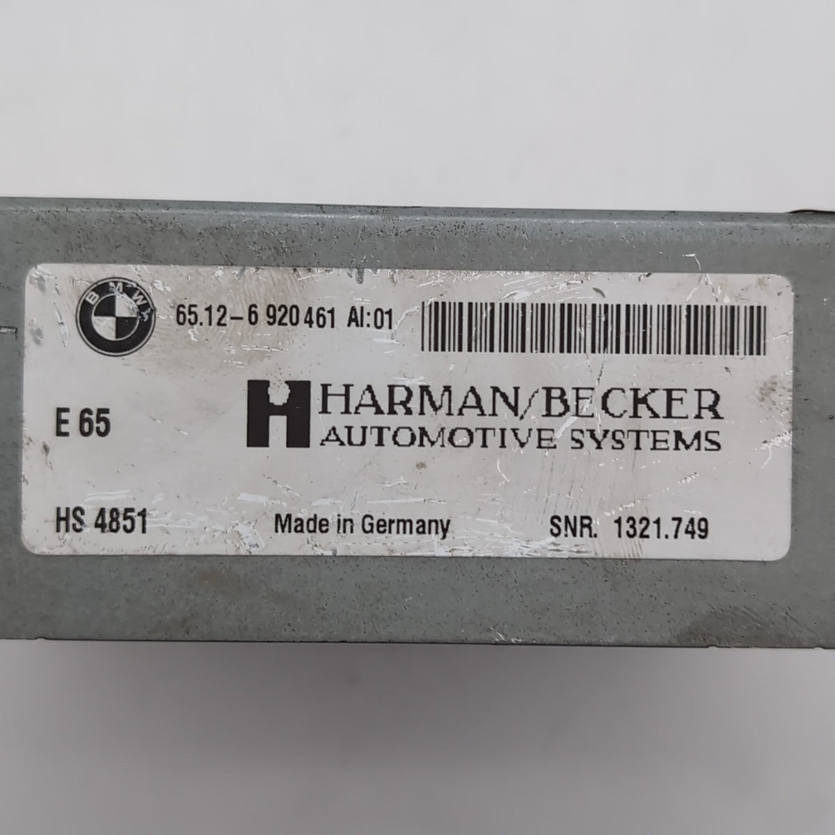 2004- 2010 BMW E65 E60 Harman Becker Premium Audio Amplifier 6920461