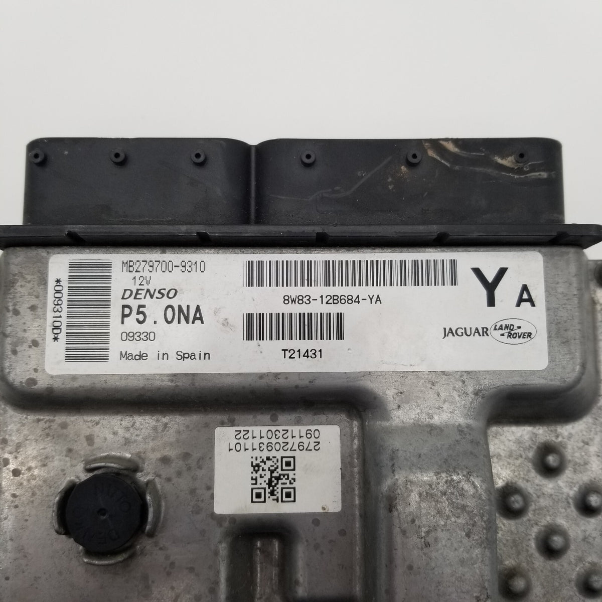 2010-2012 Jaguar XF X250 5.0L ECM Engine Control Module Unit 8W8312B684YA OEM