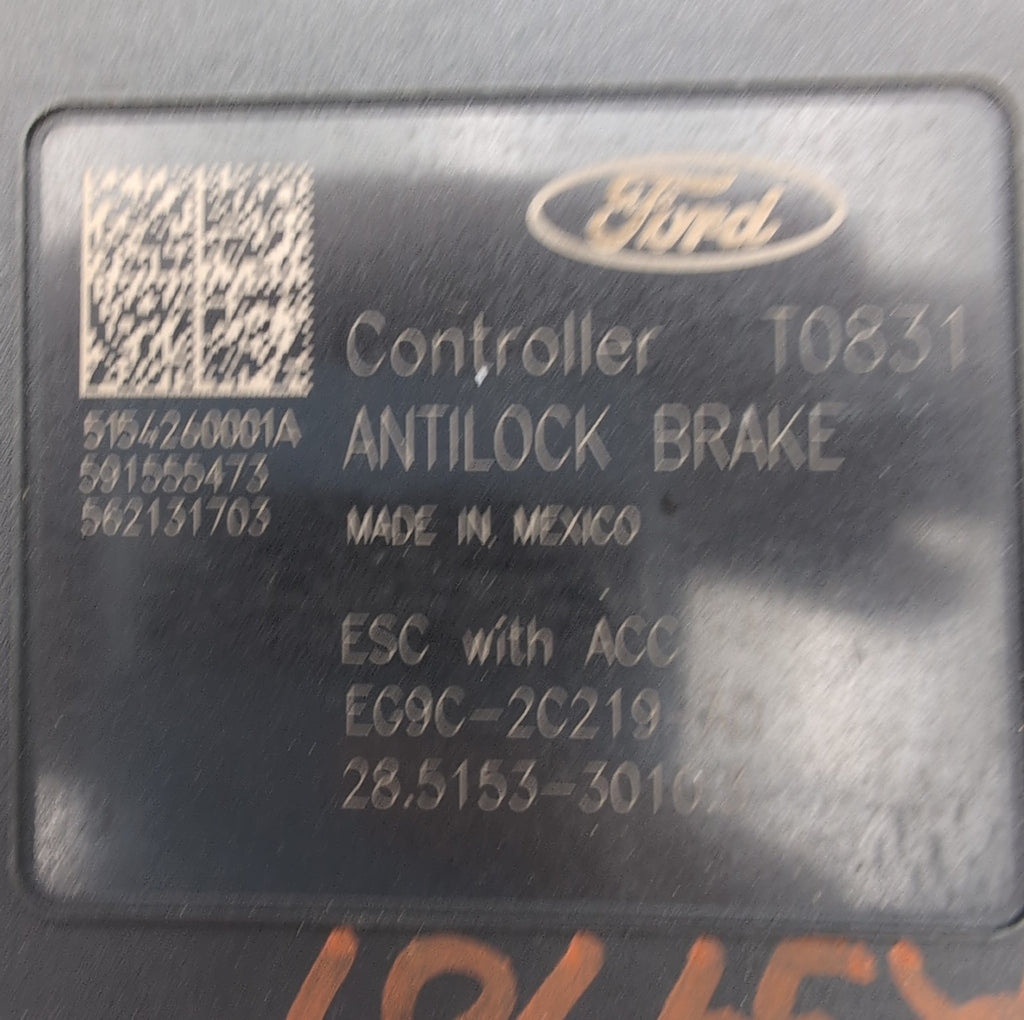2014 2015 2016 Ford Fusion 2.0L ABS Anti Lock Brake Pump EG9C-2C405-AG