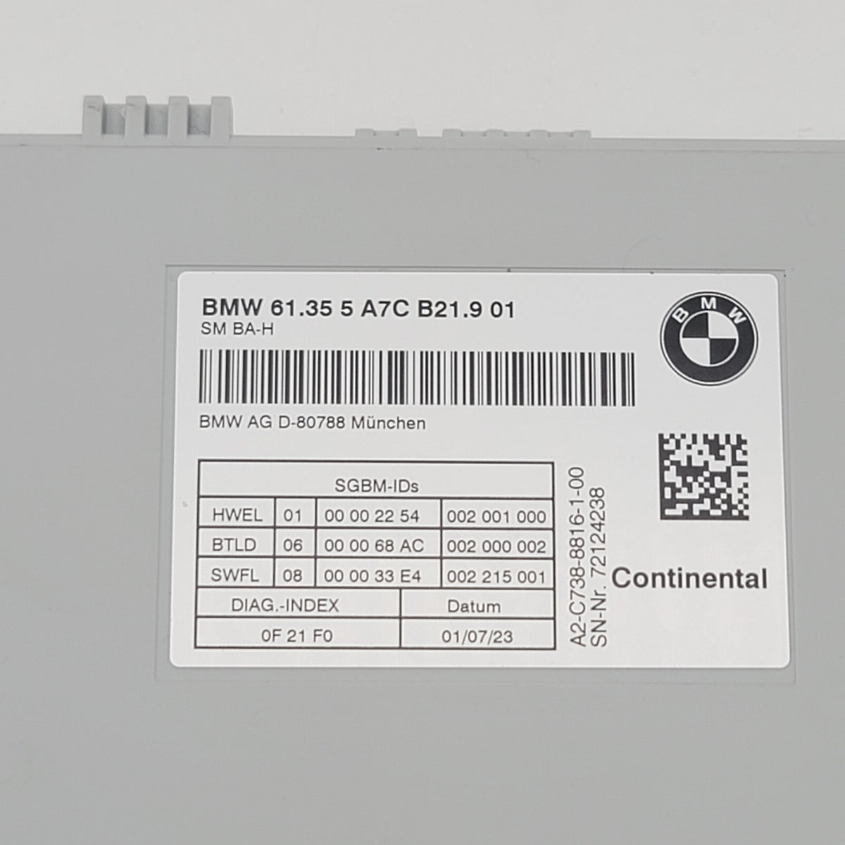 2024 - 2025 BMW X5 G05 FRONT RIGHT PASSENGER SIDE SEAT MEMORY CONTROL MODULE OEM