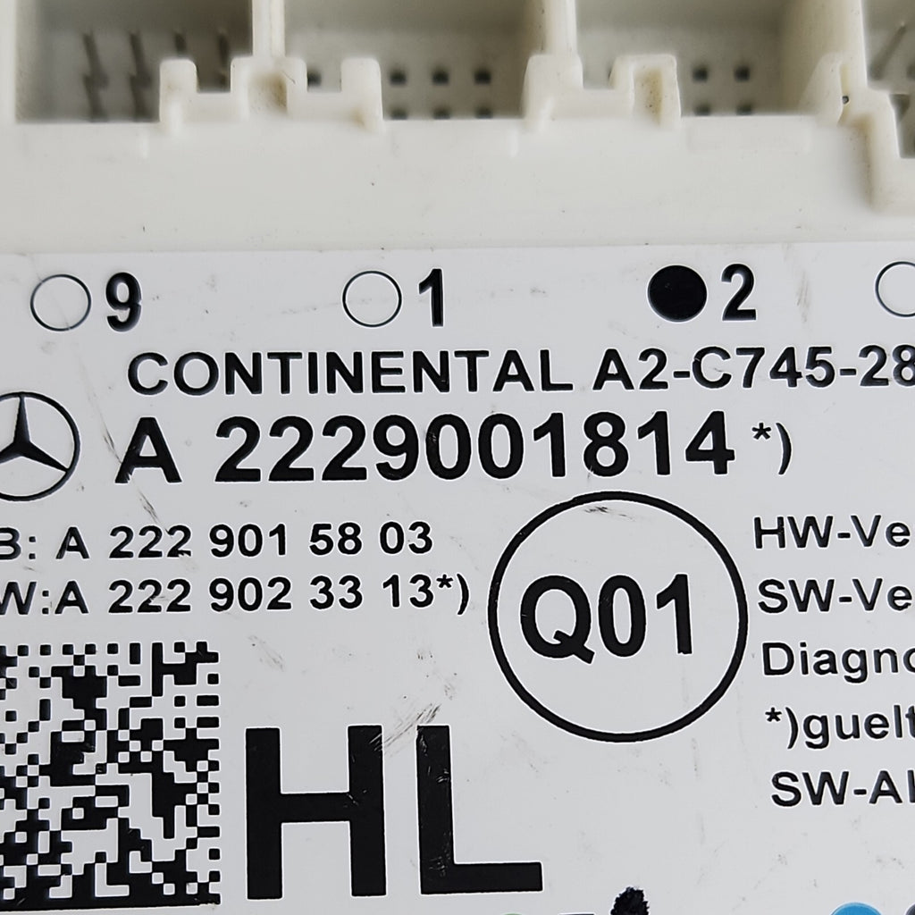 15-18 Mercedes W205 C400 C350e C300 Rear Left Side Door Control Module Unit