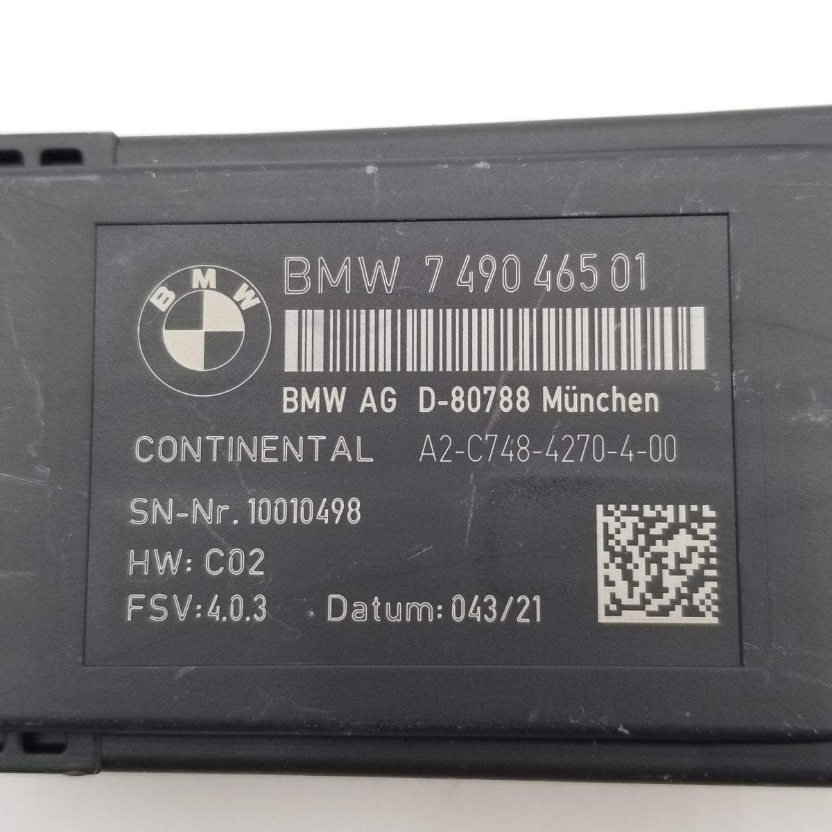 2019- 2024 BMW X5 G05 REAR LEFT DRIVER SEAT HEAT HEATED CONTROL MODULE 7490465
