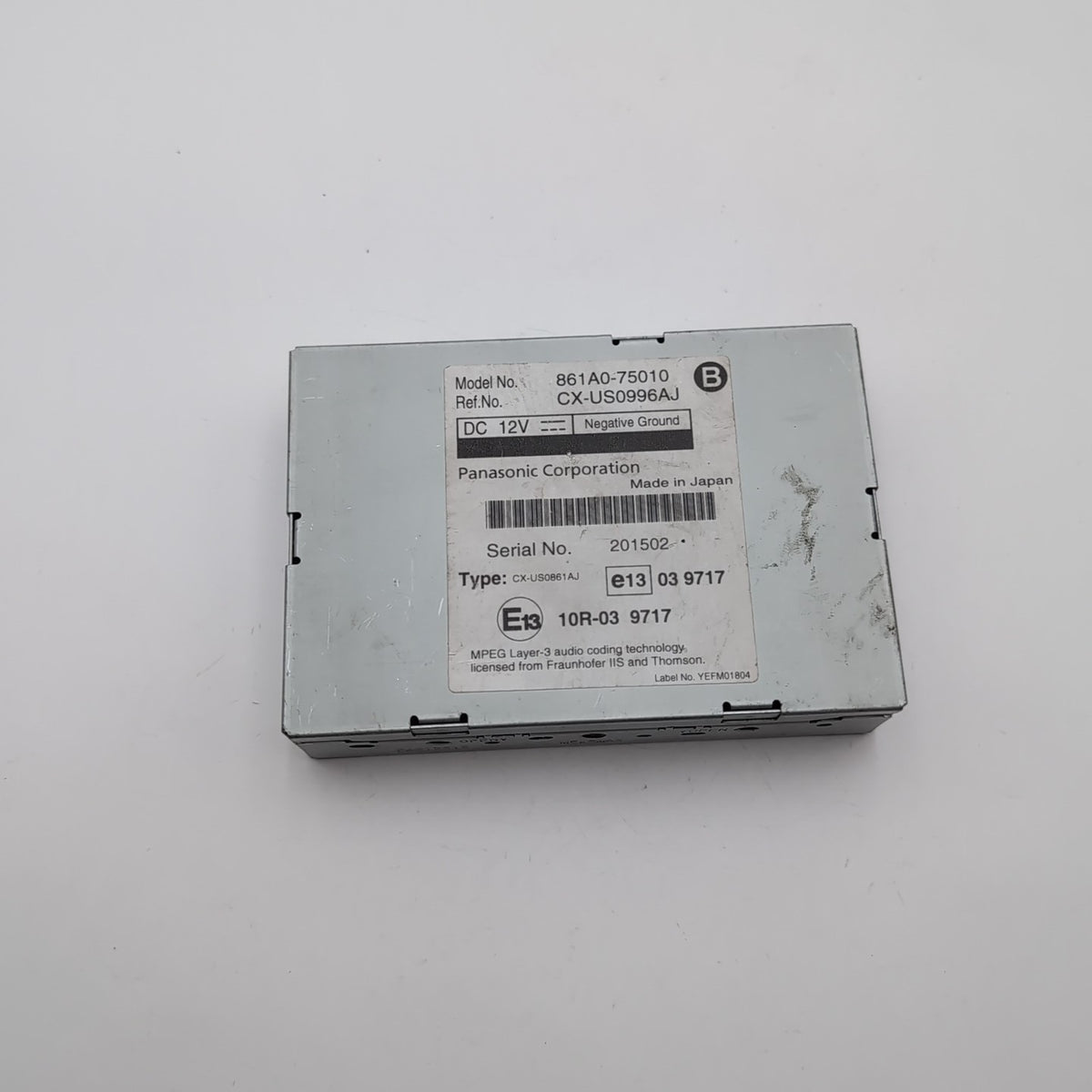 2010 2011 2012 LEXUS HS250H MULTIMEDIA INTERFACE MODULE 861A0-75010