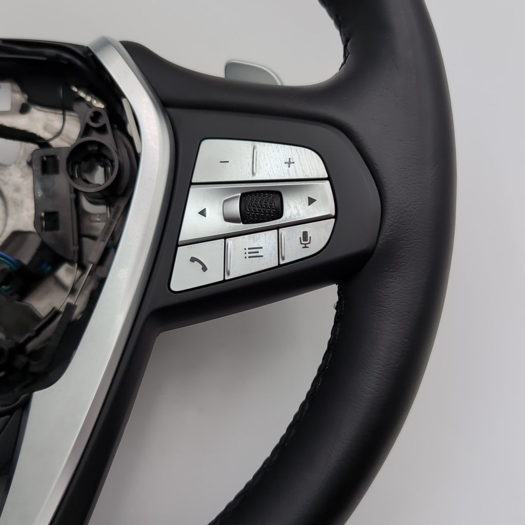 2018- 2023 OEM BMW G01 X3 Sport Leather Steering Wheel HEATED Paddle Shifters