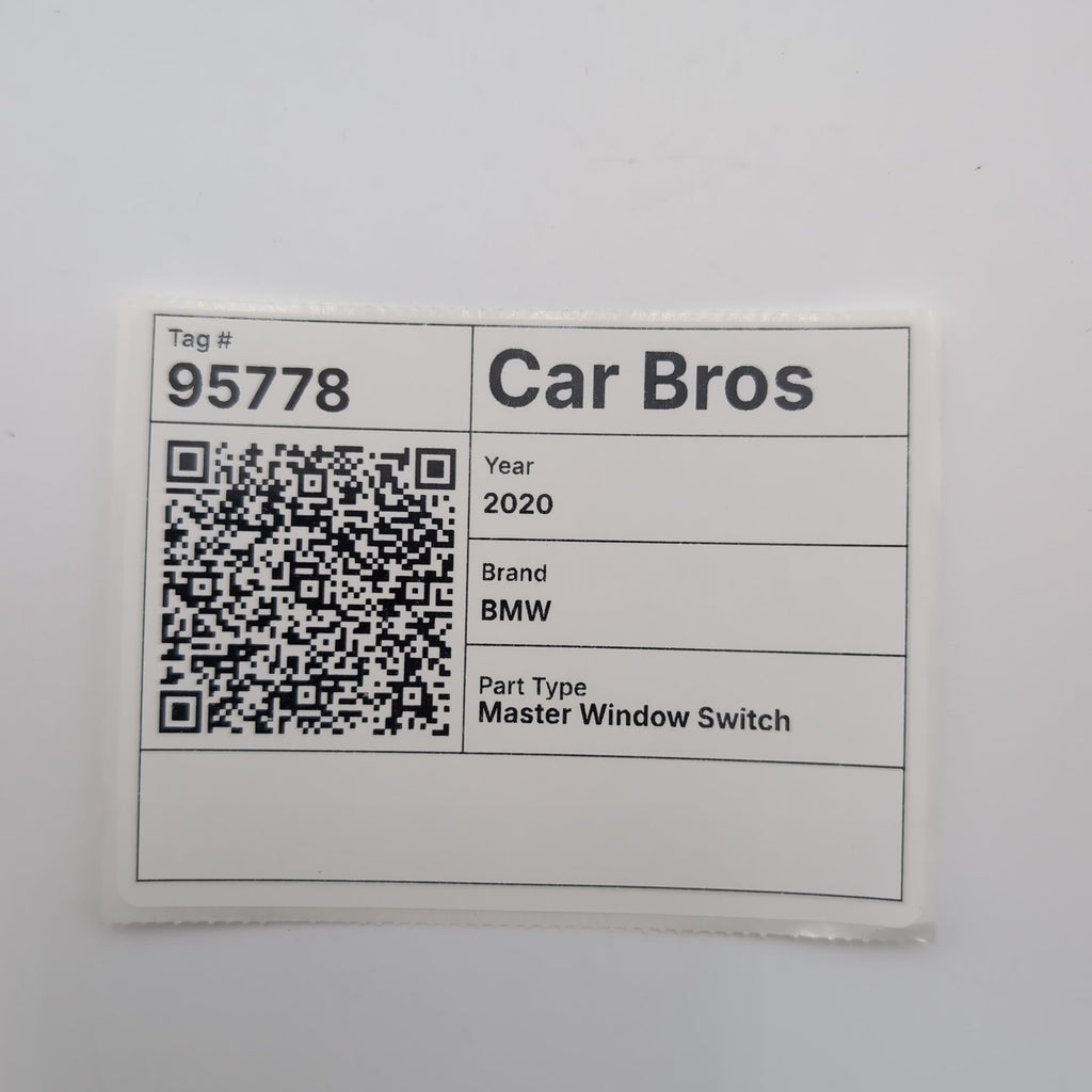 2019 - 2025 BMW 330i G20 G30 G05 Driver Master Window Switch 6832729