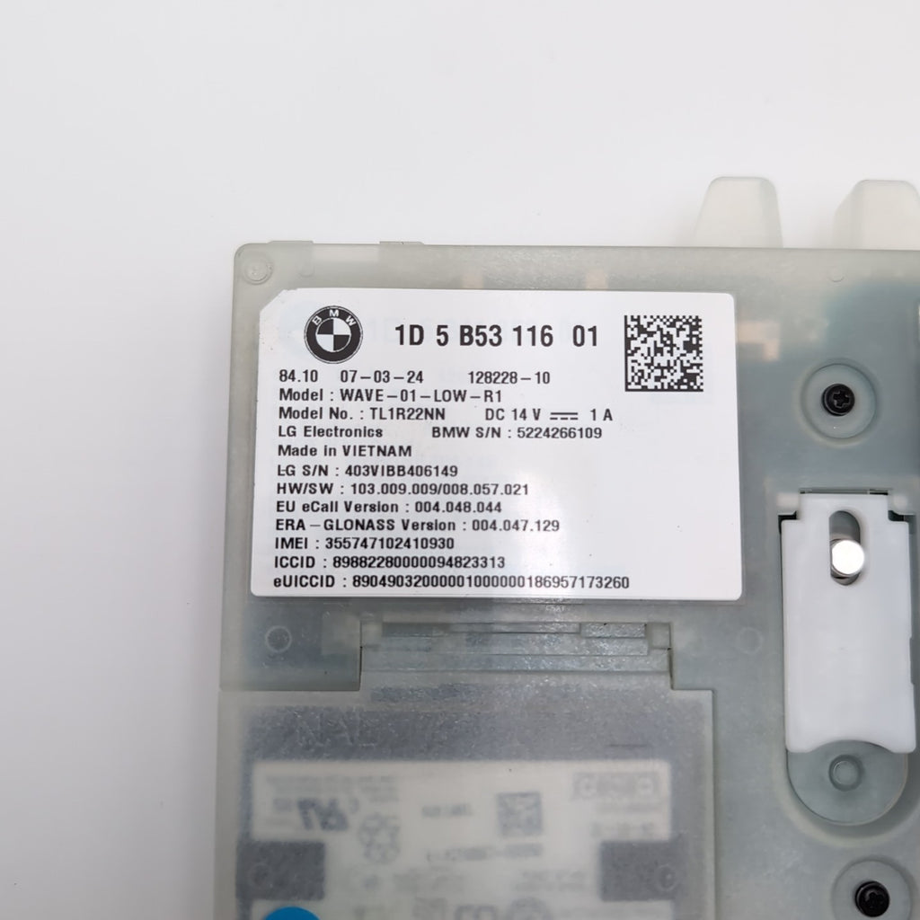 2024 BMW 330I G20 OEM TELEMATIC COMMUNICATION CONTROL MODULE 1D5B5311601