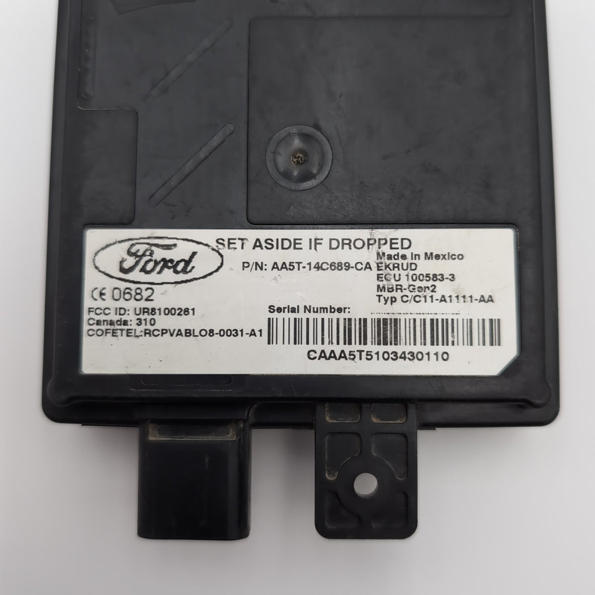 2011 2012 Lincoln MKT Blind Spot Sensor Control Module AA5T-14C689-CA