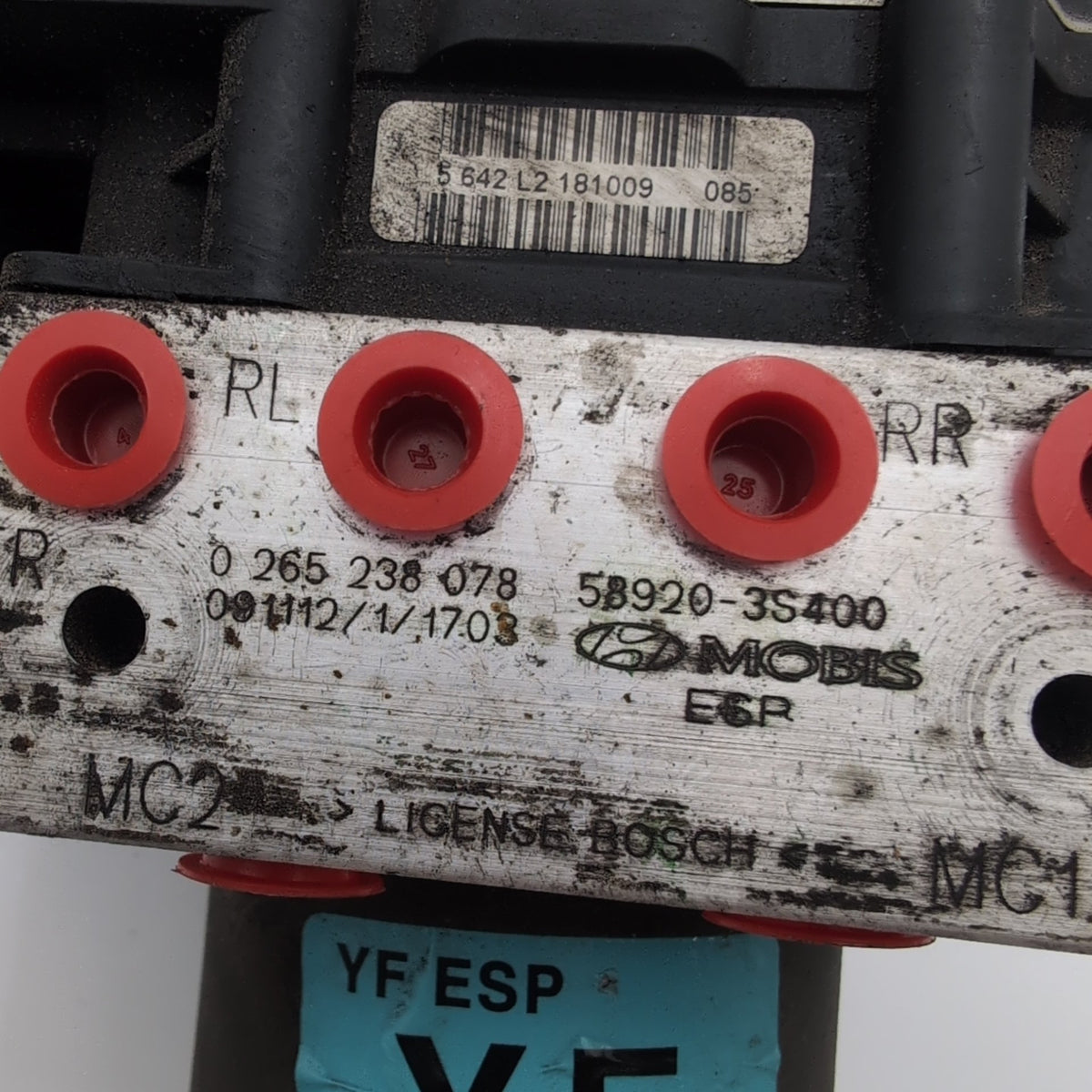 2011 2012 2013 Hyundai Sonata ABS Anti Lock Brake Pump 58920-3S400