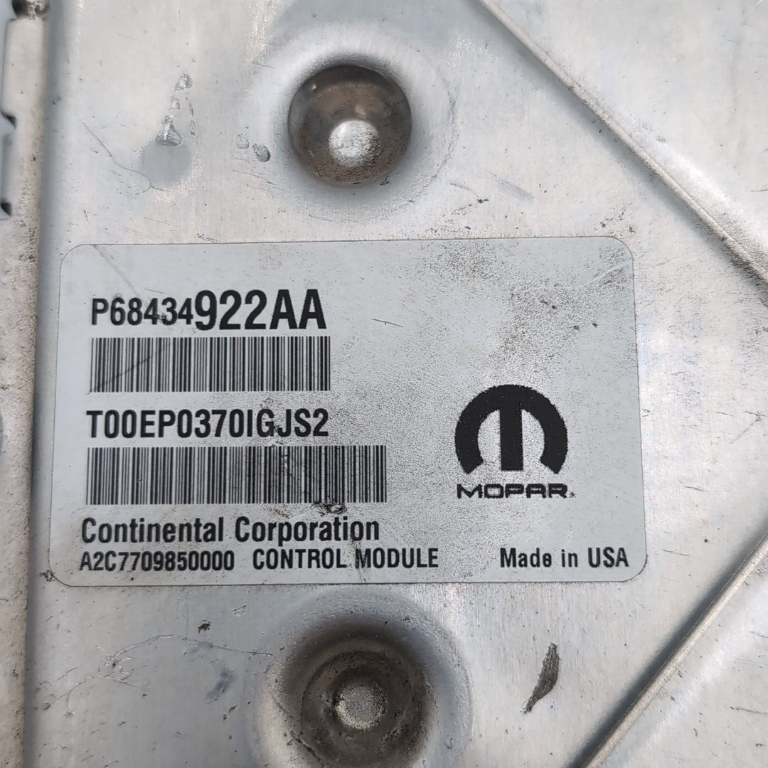 2020 2021 Jeep Cherokee 3.2L Engine Computer Control Module ECU 68434922AA