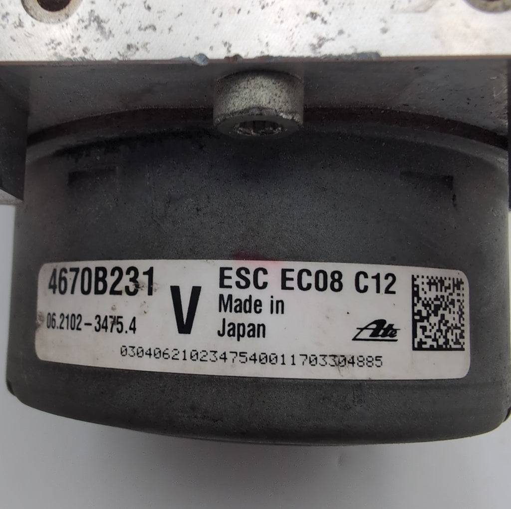 2017 2018 Mitsubishi Outlander 2.4L ABS Anti Lock Brake Pump 4670B231