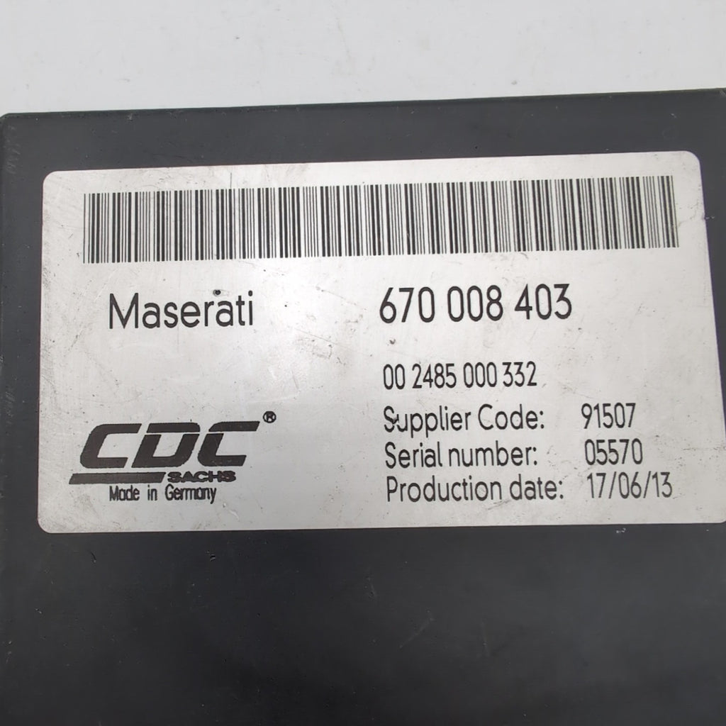 2014 2015 Maserati Quattroporte M156 Suspension Control Module 670008403