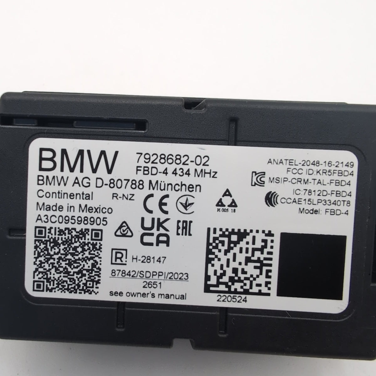 2019 - 2025 BMW G22 G26 G60 G70 X1 X2 X5 X6 X7 XM Radio Remote Receiver Module