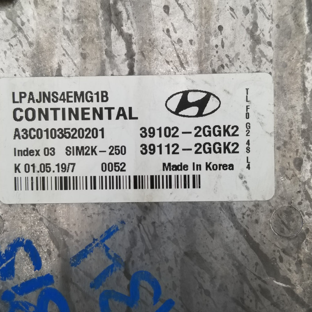 2018 2019 Hyundai Sonata Engine Computer Control Module ECM ECU 391022GGK2 OEM