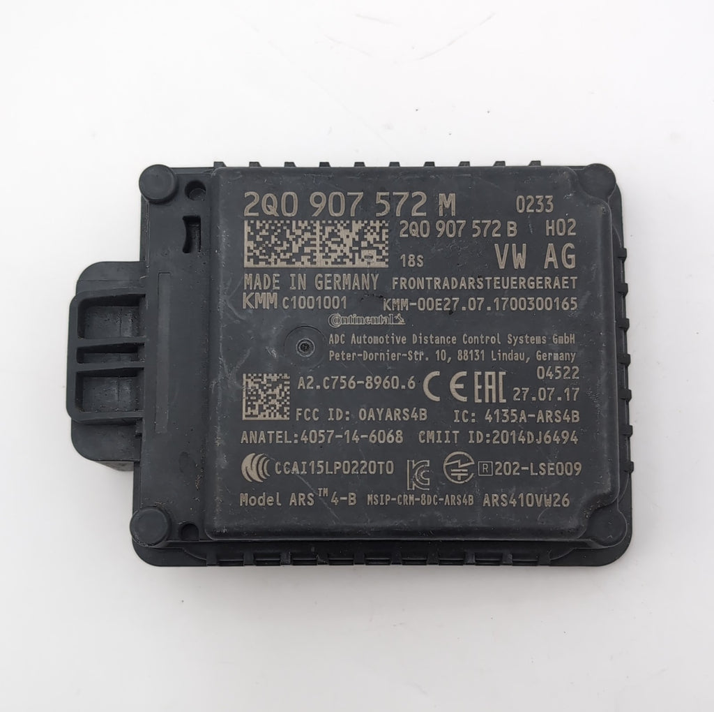 2018 2019 Volkswagen Tiguan Front Cruise Control Radar 2Q0907572M OEM
