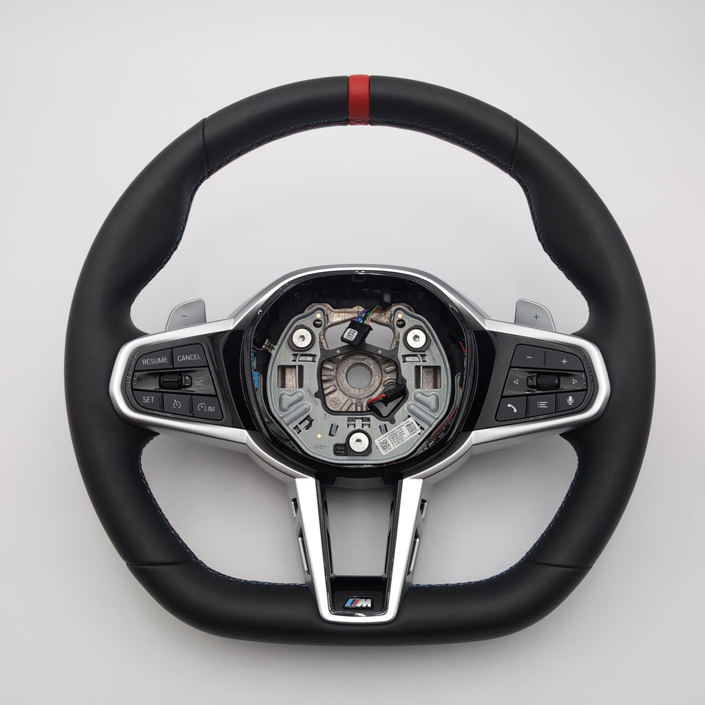 2025 2026 BMW M440i G20 G22 G26 G42 M Sport Flat Bottom Steering Wheel Leather