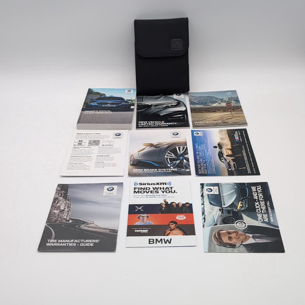 2021 BMW G30 5 Series Sedan Owners Manual Handbook Set Kit with Case