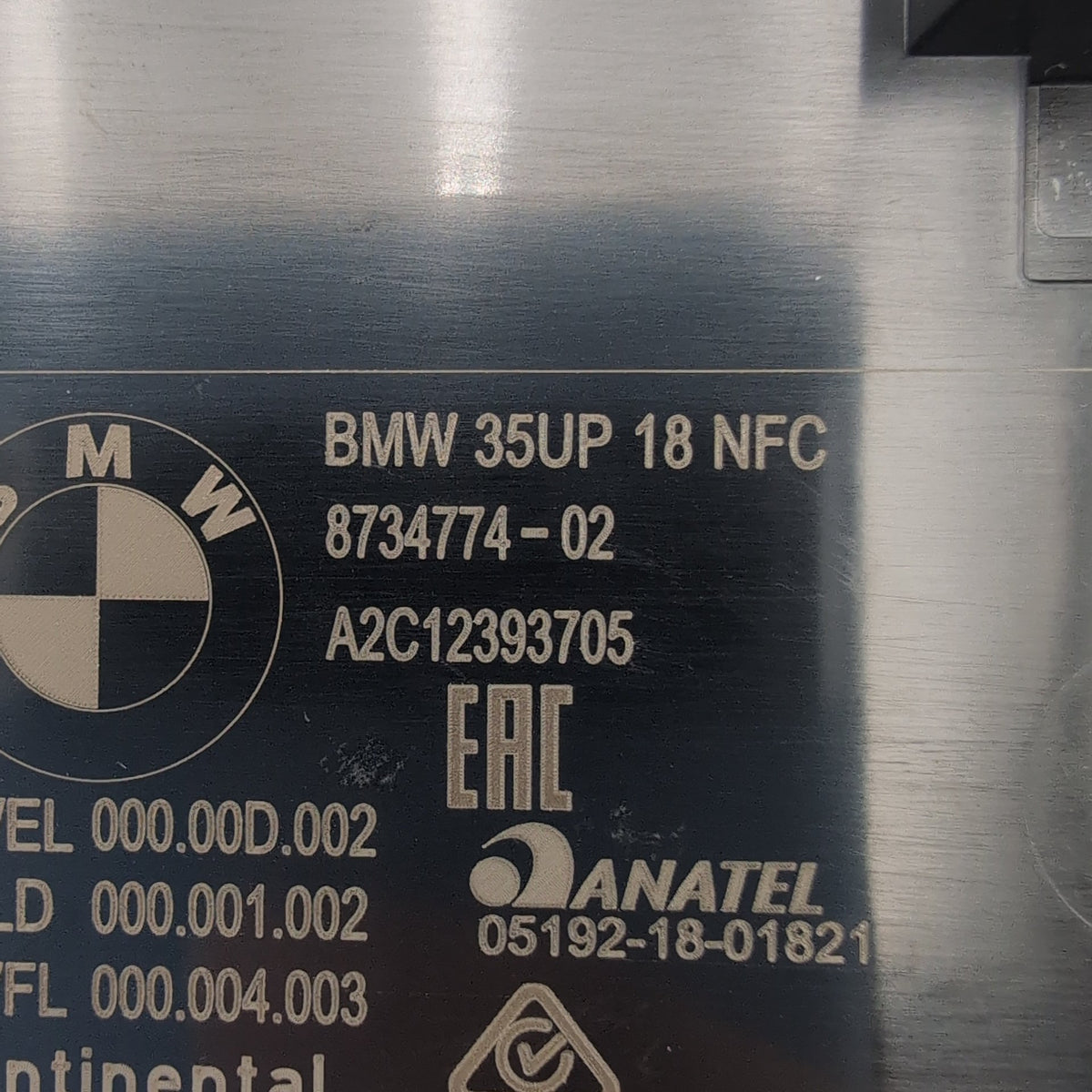 2019 - 2023 BMW 330i G20 Center NFC Near Field Communication Charging Tray