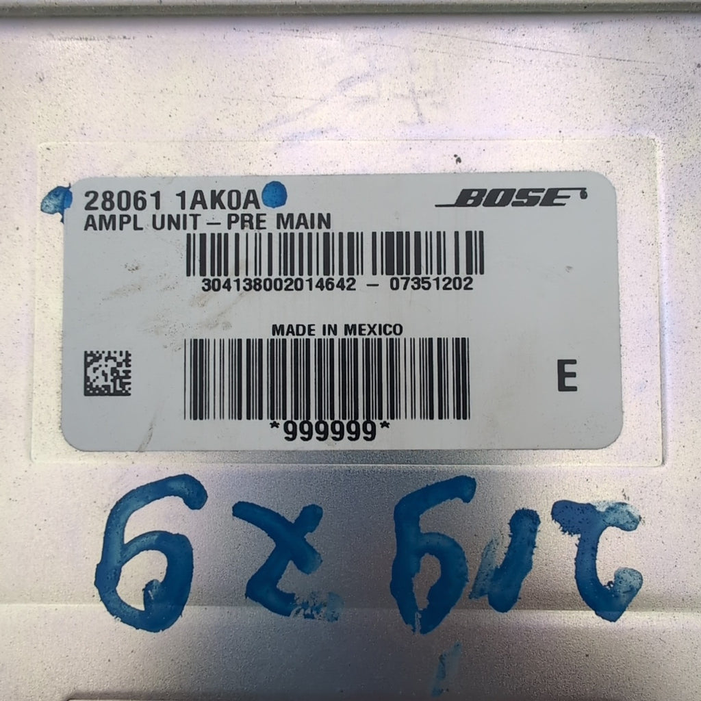 2009 2010 2011 Nissan Murano Bose Radio Audio Amp Amplifier 280611AK0A