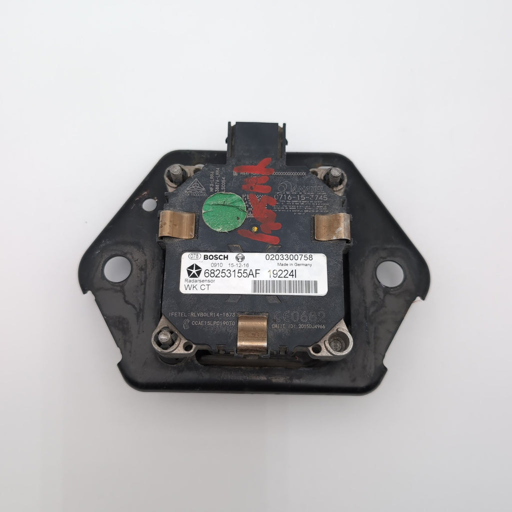 2016 2017 Jeep Grand Cherokee Adaptive Cruise Distance Radar Sensor 68253155AF