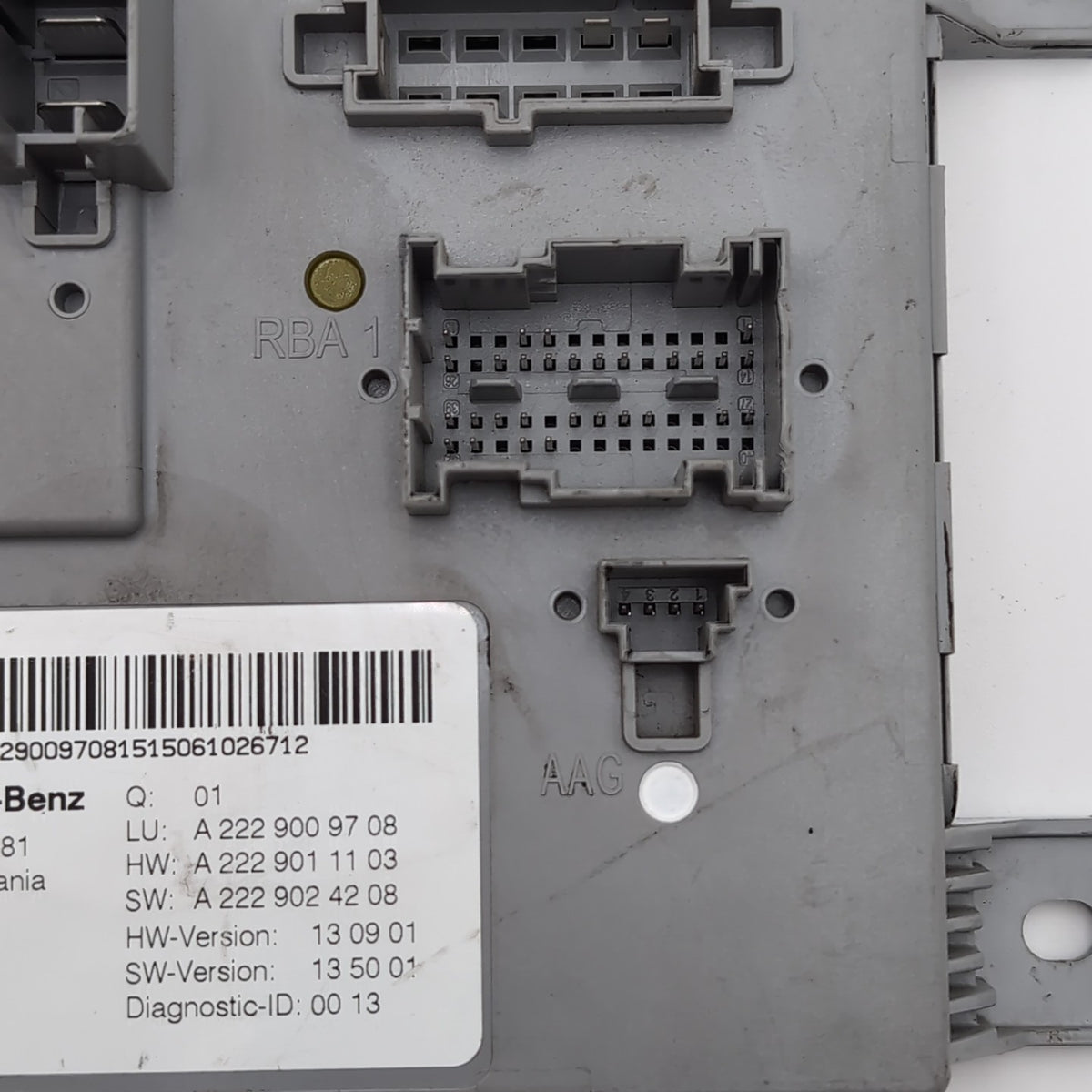 2015 2016 2017 2018 Mercedes W205 C300 C400 Rear Trunk SAM Control Module Unit