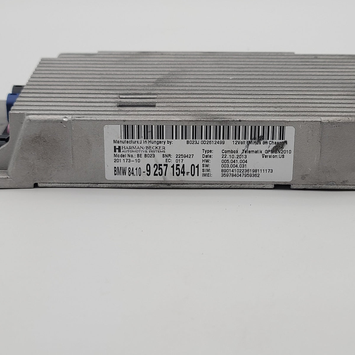 2012- 2018 BMW 535i F21 F22 F30 F32 Bluetooth Telematics Control Module 9257154