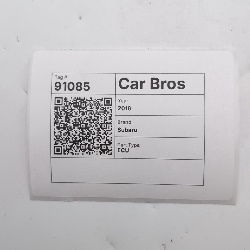 2016 Subaru Impreza 2.0L Engine Computer Control Module ECU 22765AH710