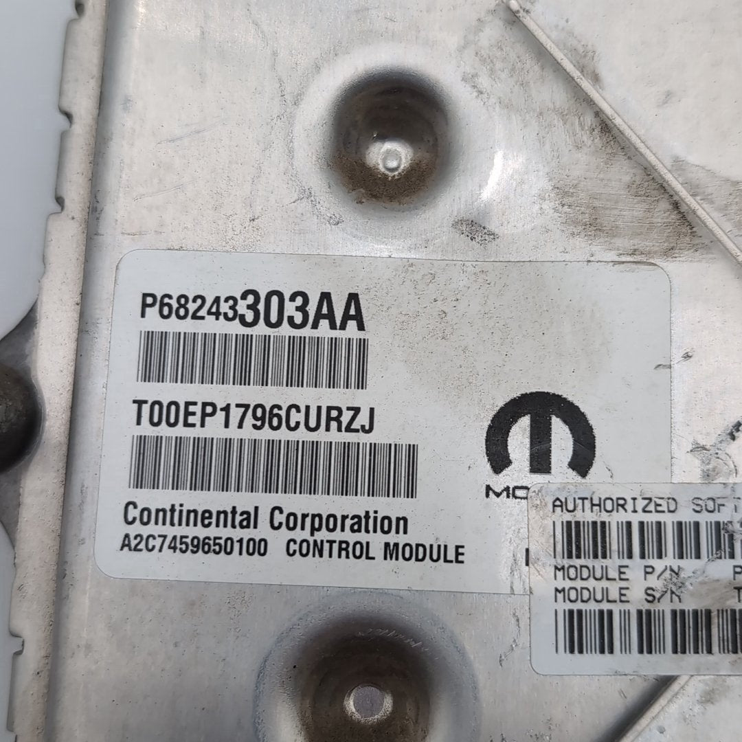 2016 2017 2018 Dodge Ram 1500 5.7L Engine Computer Control Module 68243303AA