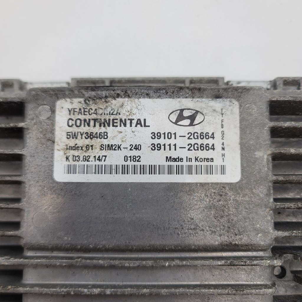 2011 2012 2013 2014 Hyundai Sonata 2.4L Engine Control Module ECM OEM 391012G664