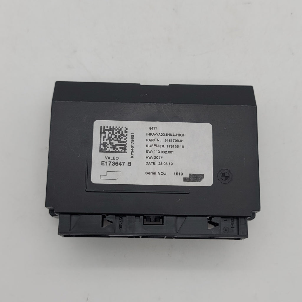 2019 BMW I01 I3 Control Unit Climate Control 9461798