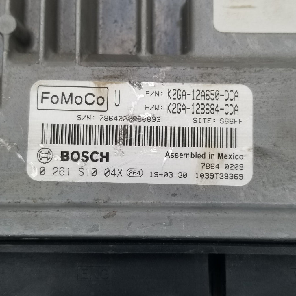2019 2020 Lincoln Nautilus K2GA-12A650-DCA Engine Control Module Unit Ecm