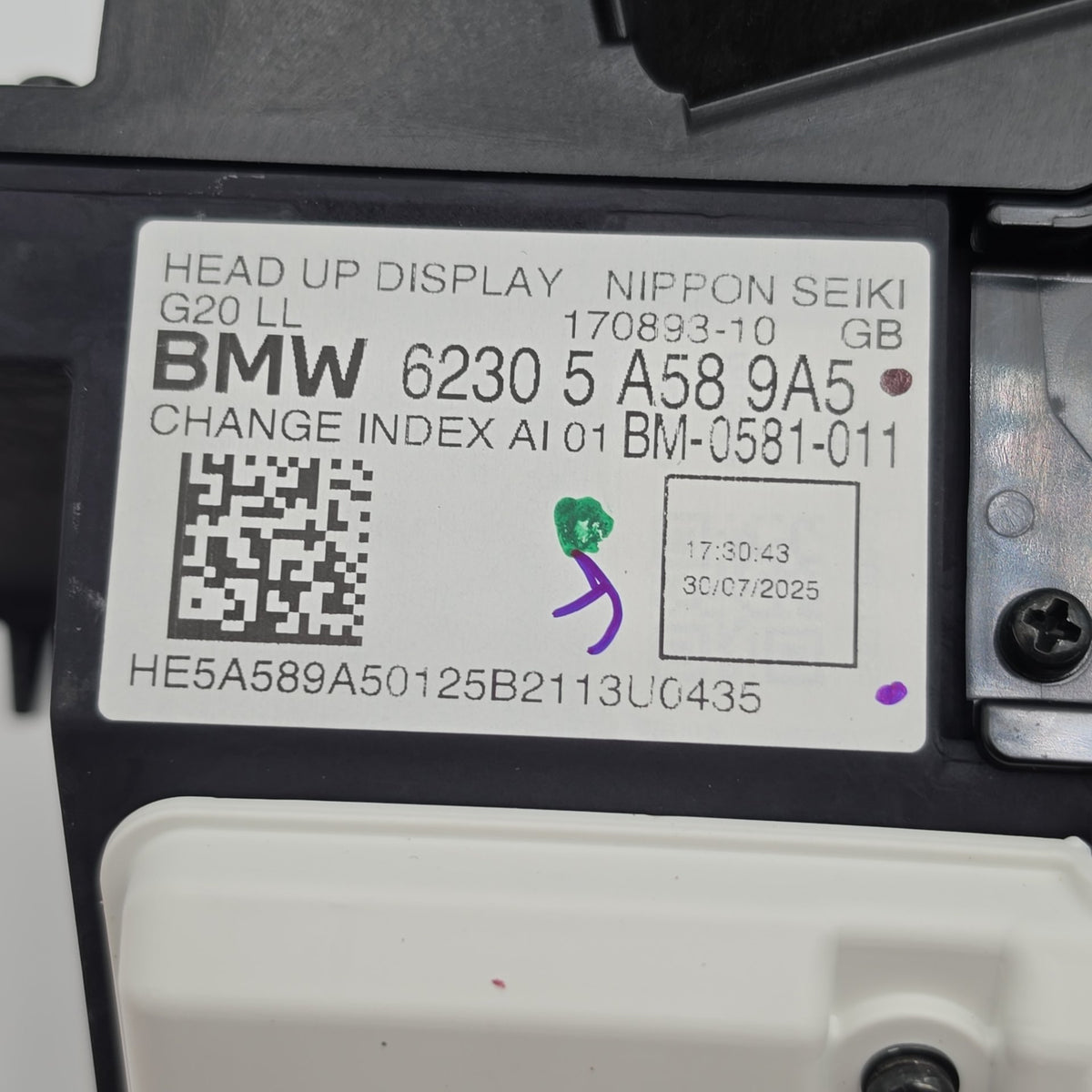 2023 - 2026 BMW M3 M4 G26 G80 G20 HUD Head Up Display Projector Unit 5A589A5