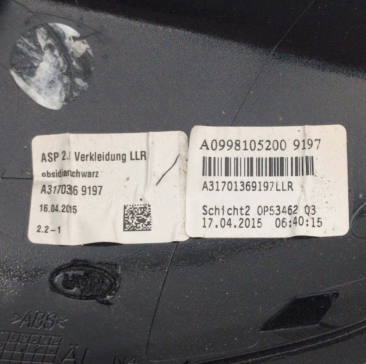 2015- 2020 Mercedes W205 W222 W213 Right Mirror Cover Shell Cap A0998105200