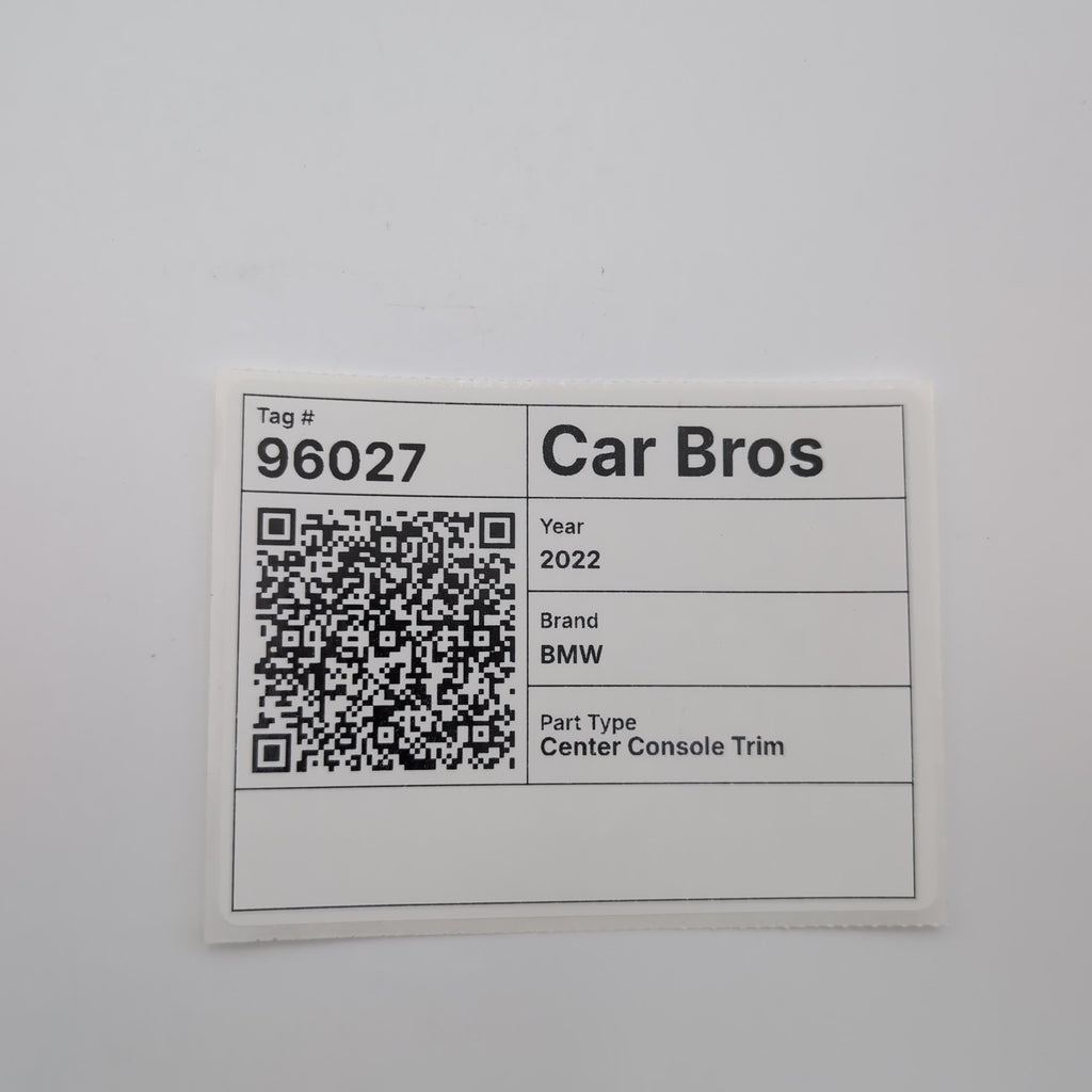 2019 - 2025 BMW 330i 430i G20 G22 G26 Aluminum Tetragon Center Console Trim