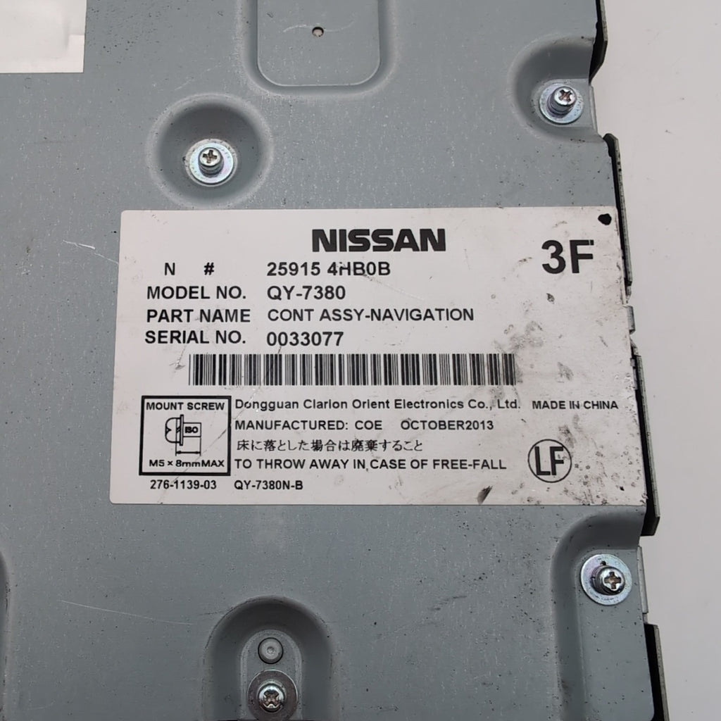2014 2015 INFINITI Q50 NAVIGATION GPS CONTROL MODULE OEM 259154HB0B