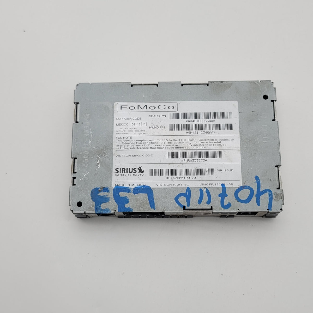 2010- 2013 Land Range Rover Sirius Radio Tuner Receiver Module AH42-18C963-AA